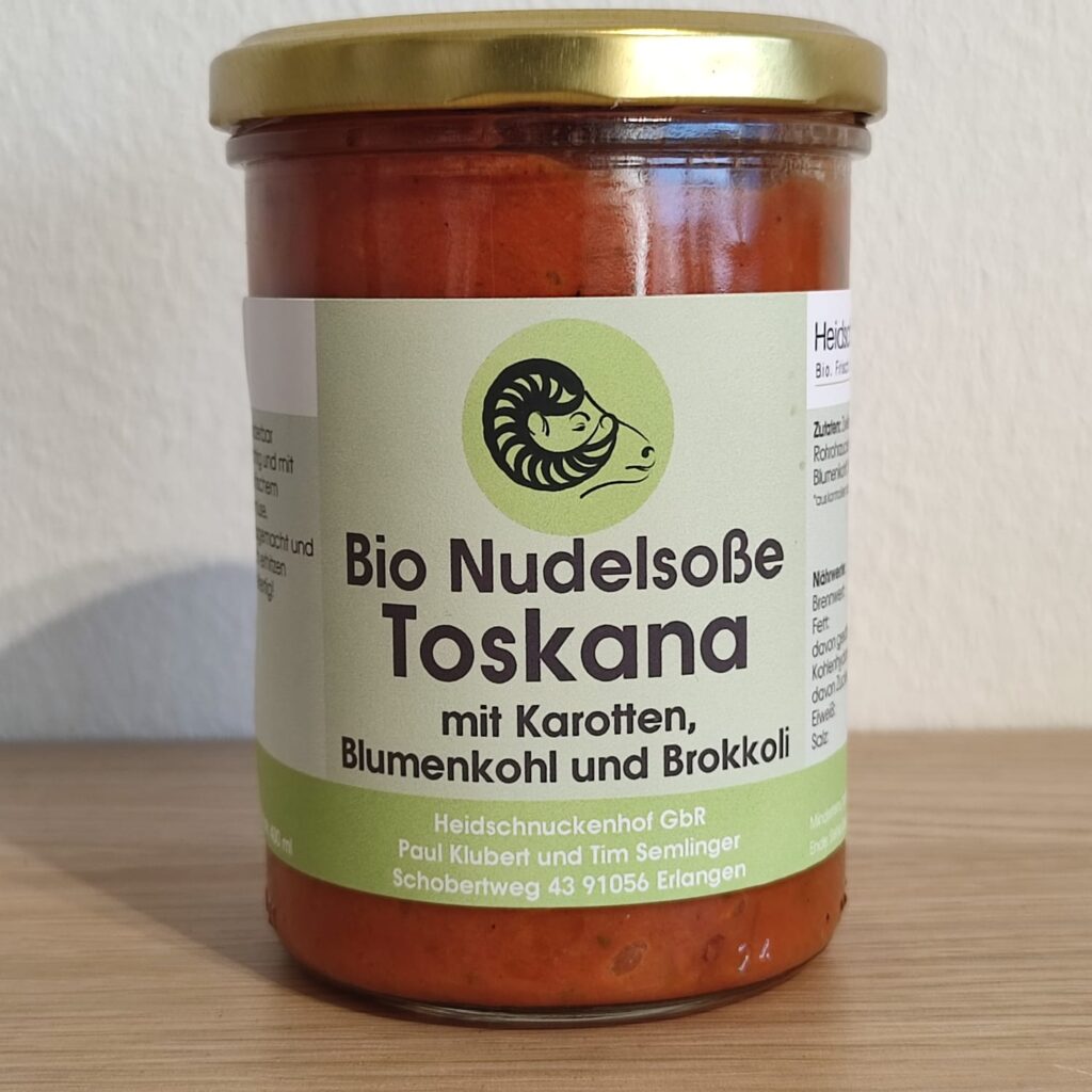 Bio Nudelsoße Toskana