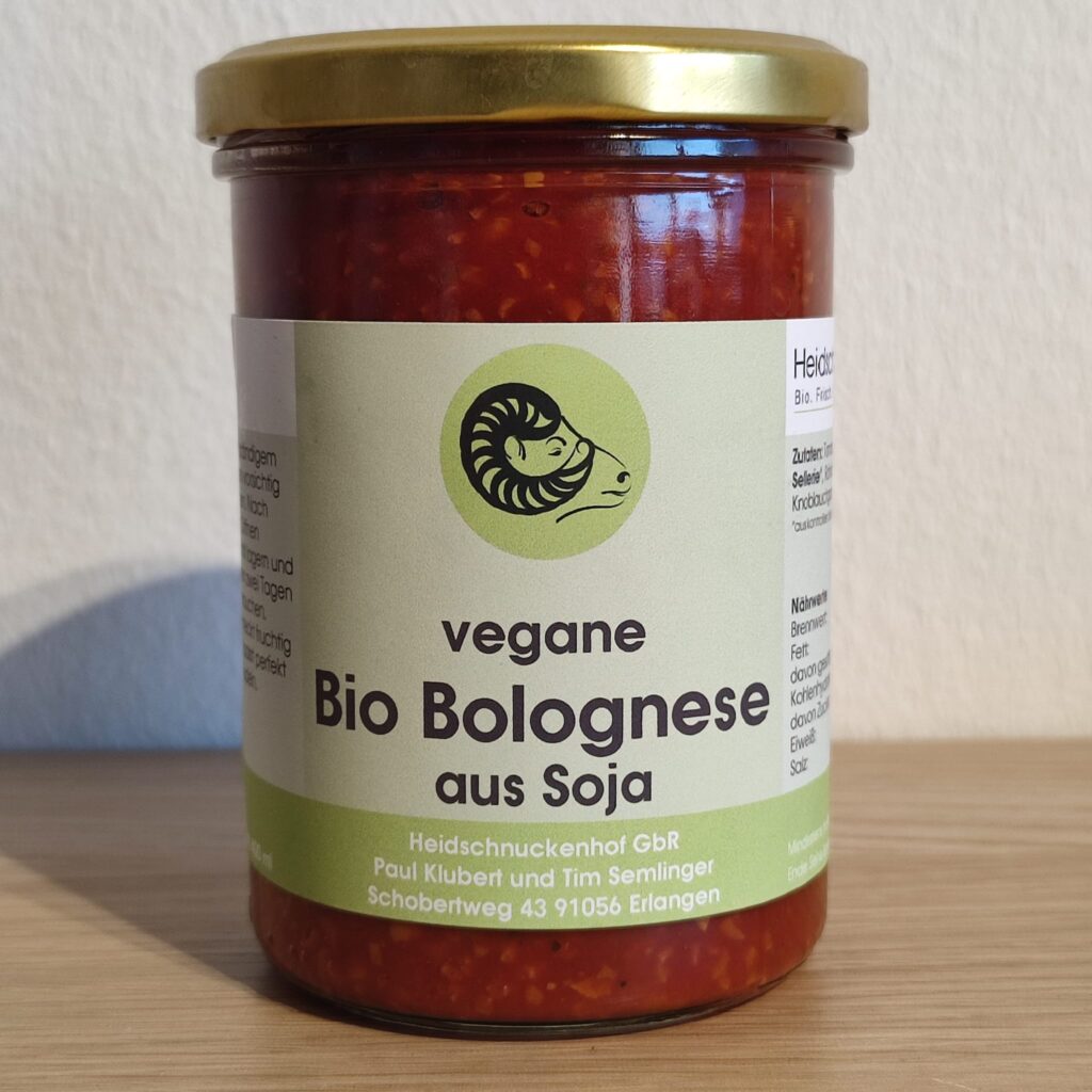 Vegane Bio Bolognese aus Soja