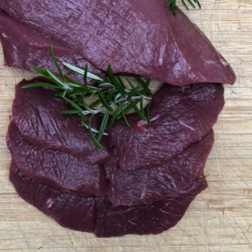 Bio Schnitzel vom Reh in Scheiben